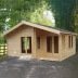 Multi room 34-70mm Log Cabin 242