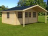 5.0m wide Apex 45mm Log Cabin 537
