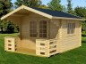 3.2m wide Apex 28-45mm Log Cabin 67