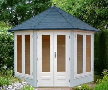 Octagonal Summerhouse Log Cabin 201