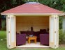 Hipped 28-45mm Summerhouse Log Cabin 309