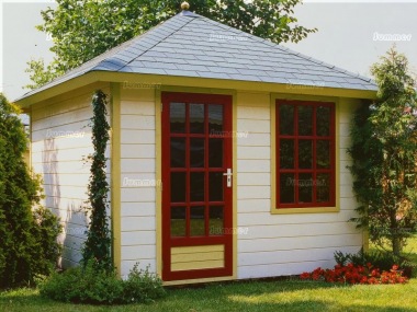 Hipped 28-45mm Summerhouse Log Cabin 310