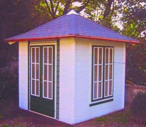 Hipped 28mm Log Cabin Summerhouse 596